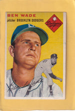 1954 Topps #126 Ben Wade VG+ Very Good Plus Brooklyn Dodgers #28337 Image 1