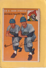 1954 Topps #139 Eddie O'Brien/Johnny O'Brien VG+ Very Good Plus Pittsburgh Pirates #28339 Image 1