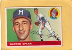1955 Topps #31 Warren Spahn VG/EX Very Good/Excellent Milwaukee Braves #28343 Image 1