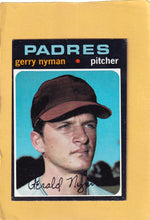 1971 Topps #656 Gerry Nyman EX/NM SP San Diego Padres #28351 Image 1