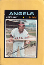 1971 Topps #686 Chico Ruiz EX+ Excellent+ SP California Angels #28360 Image 1