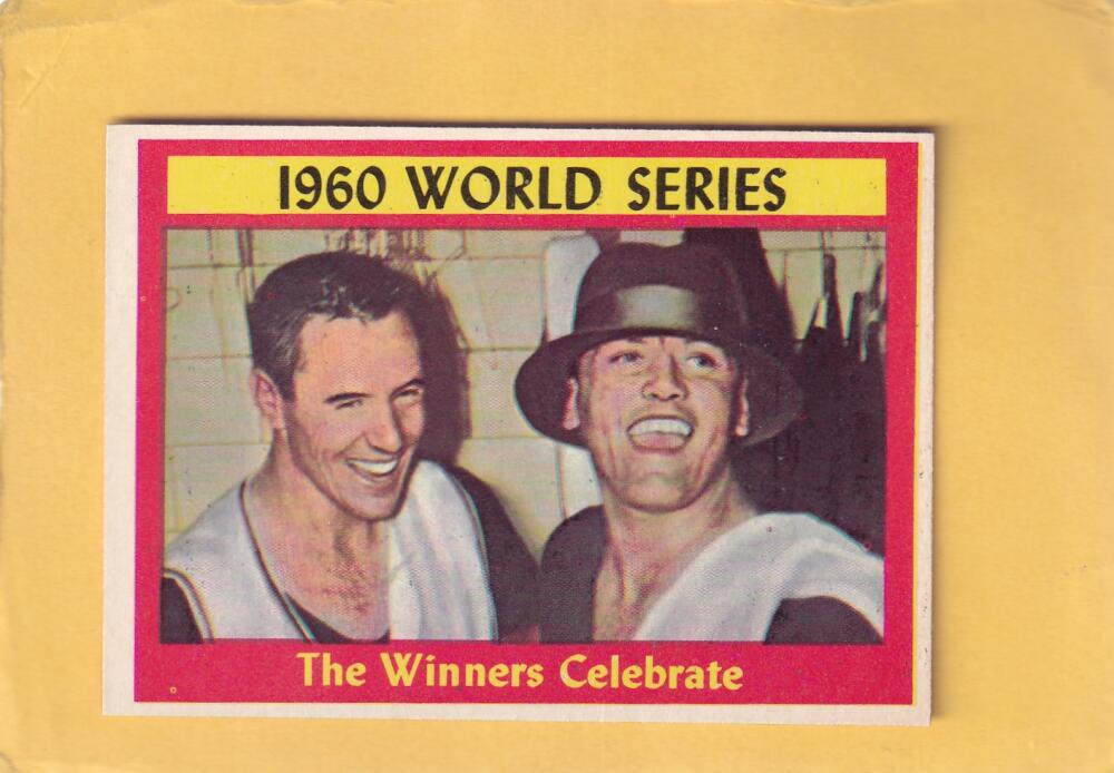 1961 Topps #313 World Series Summary (The Winners Celebrate) NM Near Mint Pittsburgh Pirates #28499 Image 1