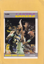 1987-88 Fleer #1 Kareem Abdul-Jabbar NM Near Mint Los Angeles Lakers #28556 Image 1