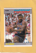 1987-88 Fleer #31 Joe Dumars NM-MT Detroit Pistons #28561 Image 1