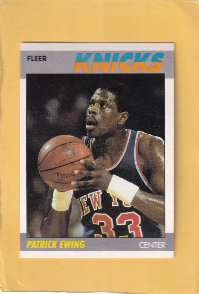 1987-88 Fleer #37 Patrick Ewing NM-MT New York Knicks #28564 Image 1