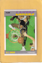 1987-88 Fleer #42 A.C. Green NM-MT RC Rookie Los Angeles Lakers #28565 Image 1