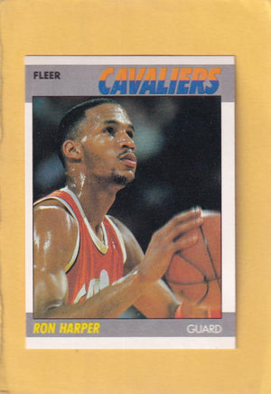 1987-88 Fleer #49 Ron Harper NM Near Mint RC Rookie Cleveland Cavaliers #28566 Image 1