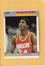 1987-88 Fleer #80 Hakeem Olajuwon NM-MT Houston Rockets #28569 Image 1