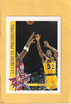 1992-93 Hoops More Magic #M2 L.A. Lakers vs. Philadelphia NM-MT Los Angeles Lakers #28579 Image 1