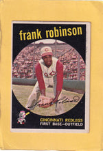 1959 Topps #435 Frank Robinson VG/EX Very Good/Excellent Cincinnati Reds #28581 Image 1