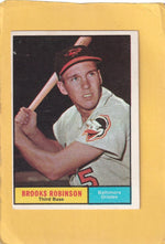 1961 Topps #10 Brooks Robinson EX+ Excellent+ Baltimore Orioles #28586 Image 1