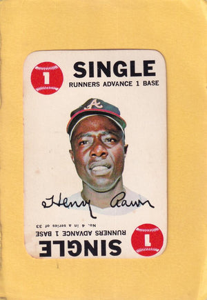 1968 Topps Game #4 Hank Aaron VG/EX Very Good/Excellent Atlanta Braves #28593 Image 1