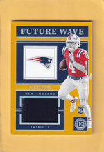 2022 Panini Encased Future Wave Materials Gold #22 Bailey Zappe NM-MT MEM 10/25 New England Patriots Image 1