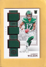 2022 Panini Encased Rookie Triple Memorabilia #7 Garrett Wilson NM-MT+ MEM 46/99 New York Jets Image 1