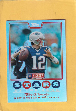 2008 Topps Kickoff Stars of the Game #SGTB Tom Brady NM-MT New England Patriots Image 1