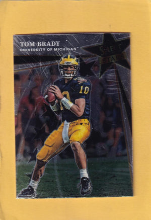 
                
                    Load image into Gallery viewer, 2022 Panini Select Draft Picks Stars #2 Tom Brady NM-MT Michigan Wolverines Image 1
                
            