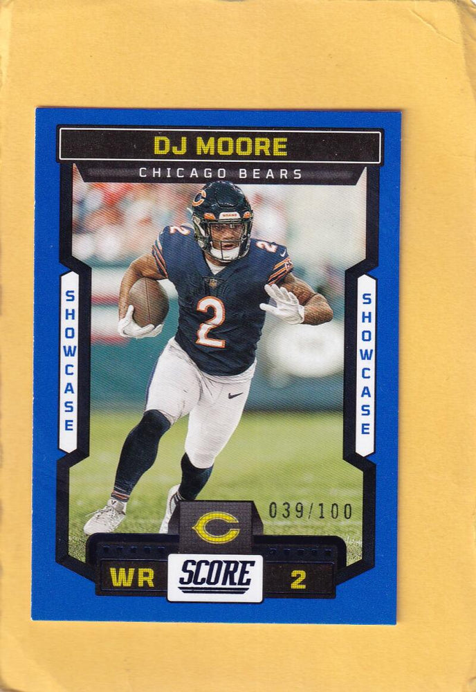 2023 Score Showcase #46 DJ Moore NM-MT+ 39/100 Chicago Bears Image 1