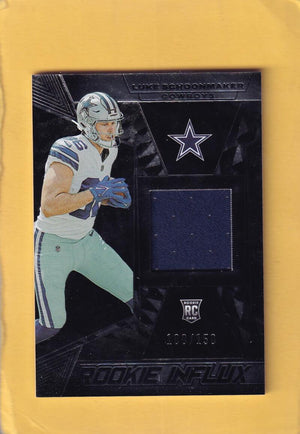 2023 Panini Black Rookie Influx Memorabilia #22 Luke Schoonmaker NM-MT+ MEM 100/150 Dallas Cowboys Image 1