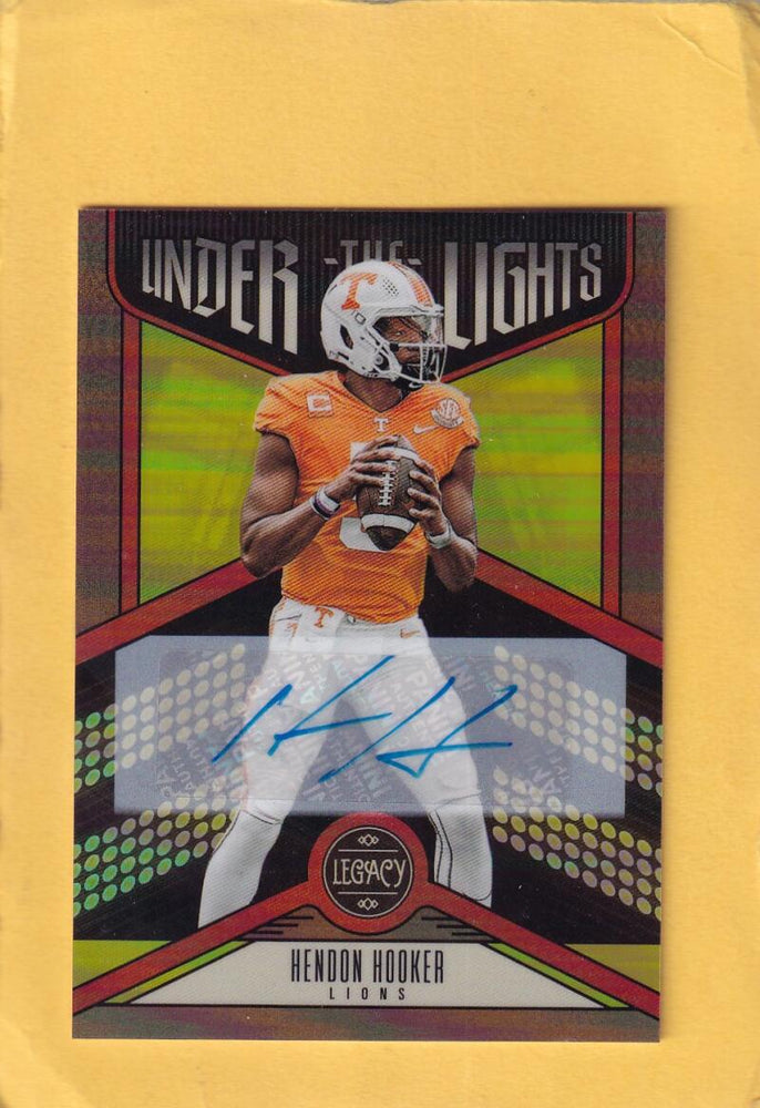 2023 Panini Legacy Under the Lights Bronze Autographs #5 Hendon Hooker NM-MT+ Auto 7/100 Detroit Lions Image 1