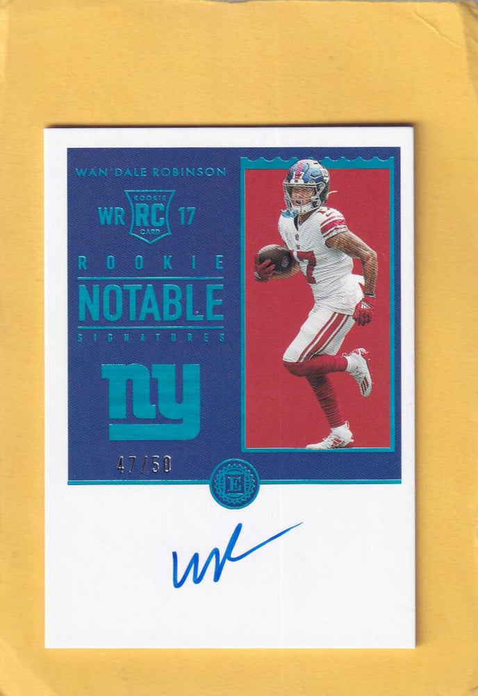 2022 Panini Encased Rookie Notable Signatures Sapphire #39 Wan'Dale Robinson NM-MT+ Auto 47/50 New York Giants Image 1