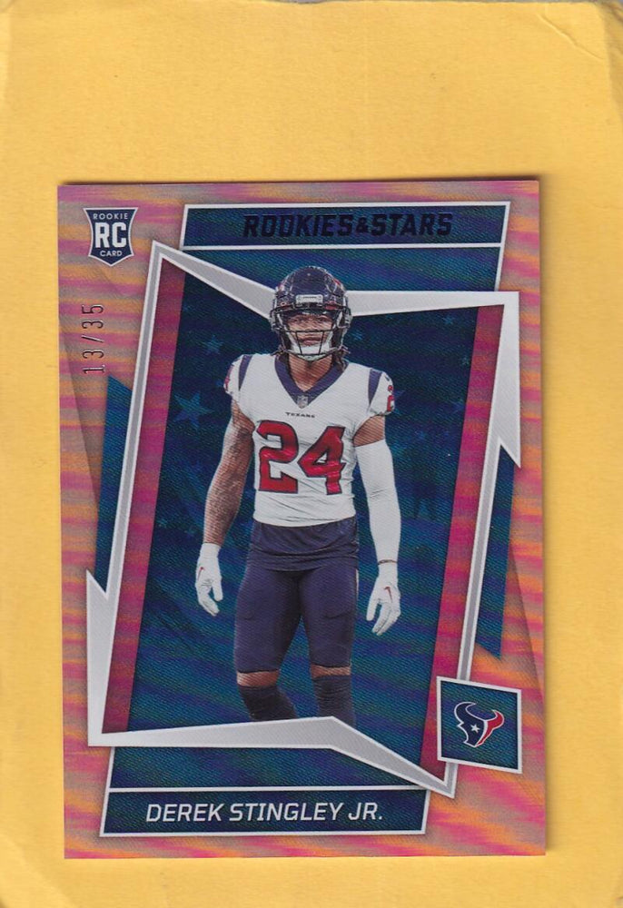 2022 Panini Rookies and Stars Red and Blue #169 Derek Stingley Jr. NM-MT+ RC Rookie 13/35 Houston Texans Image 1