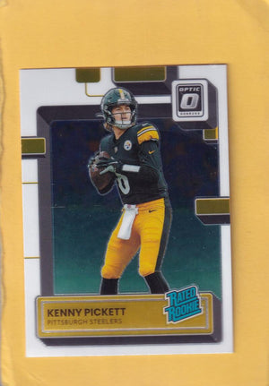 2022 Donruss Optic #201 Kenny Pickett Rated Rookie NM-MT+ RC Rookie Pittsburgh Steelers Image 1