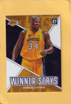 2022-23 Donruss Optic Winner Stays #11 Shaquille O'Neal NM-MT+ Los Angeles Lakers Image 1