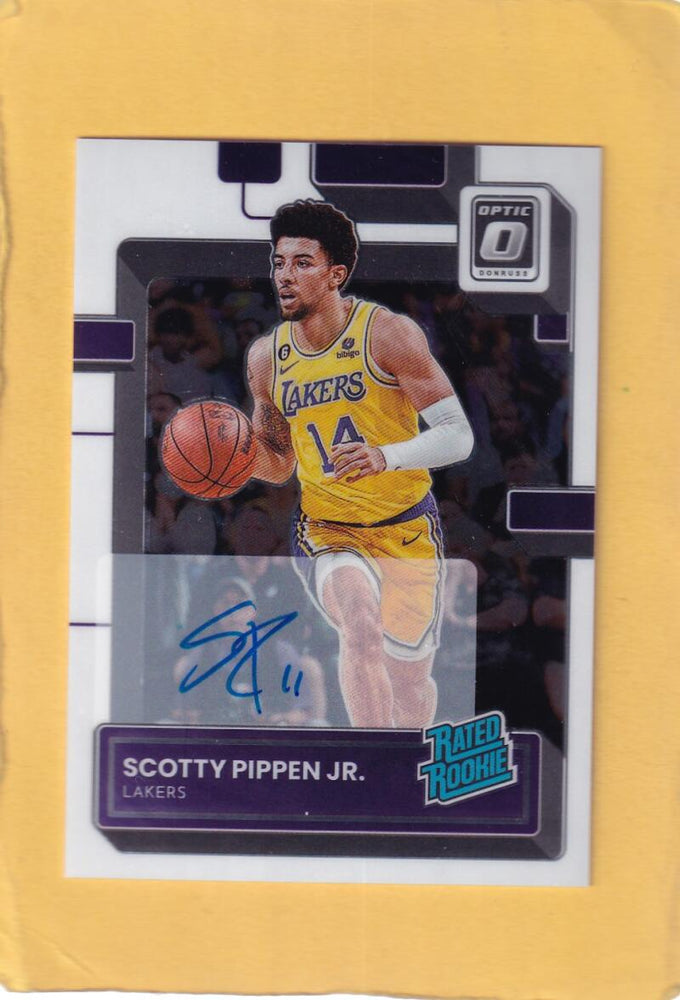 2022-23 Donruss Optic Rated Rookies Signatures #228 Scotty Pippen Jr. NM-MT+ Auto Los Angeles Lakers Image 1