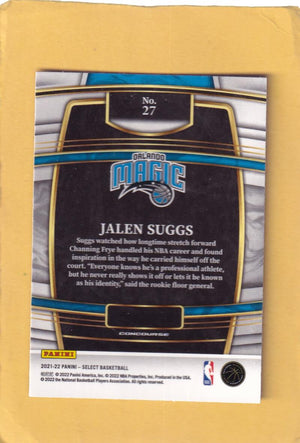 2021 Panini Select #27 Jalen Suggs Concourse NM-MT+ Orlando Magic RC Rookie Image 2