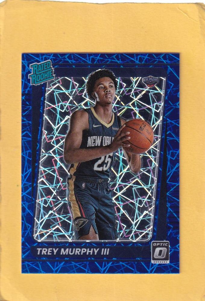 2021-22 Donruss Optic Blue Velocity #178 Trey Murphy III Rated Rookies NM-MT RC Rookie New Orleans Pelicans Image 1