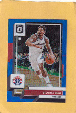 2022-23 Donruss Optic Blue #163 Bradley Beal NM-MT+ 35/49 Washington Wizards Image 1