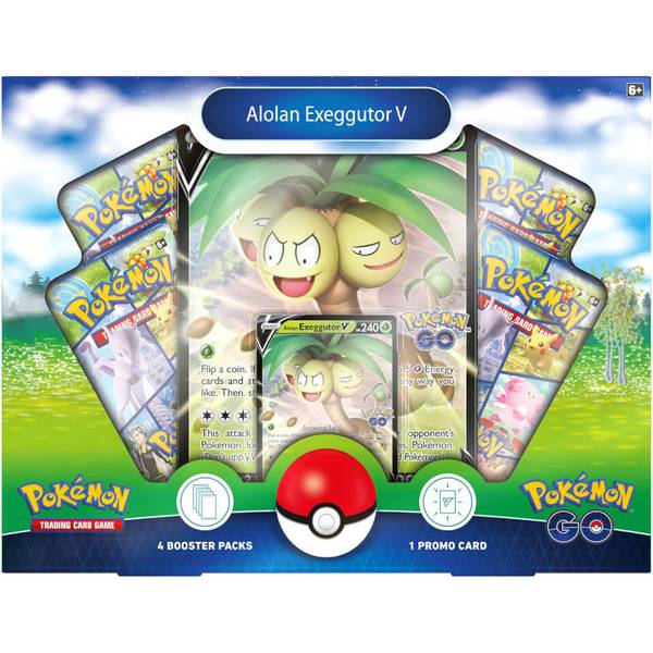 Pokemon GO Alolan Exeggutor V Box (4 Packs)