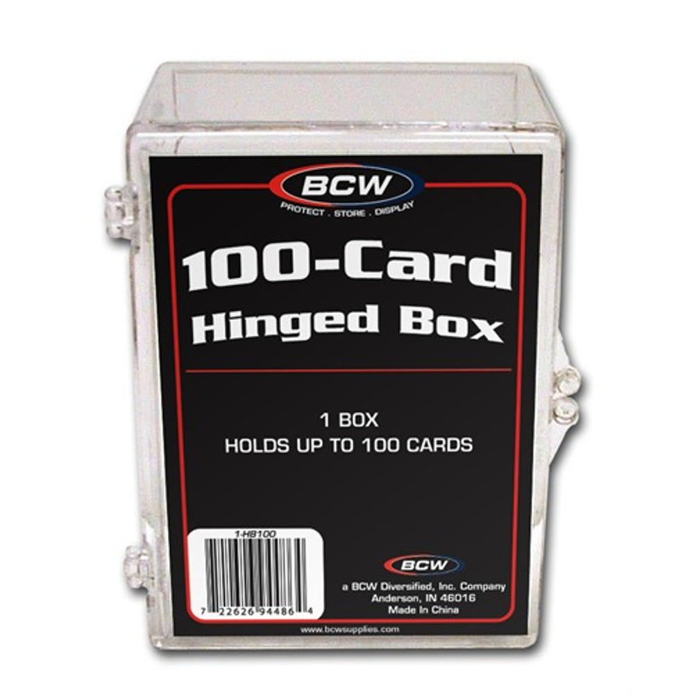 BCW 100-Card Hinged Box – Lefty's Sports