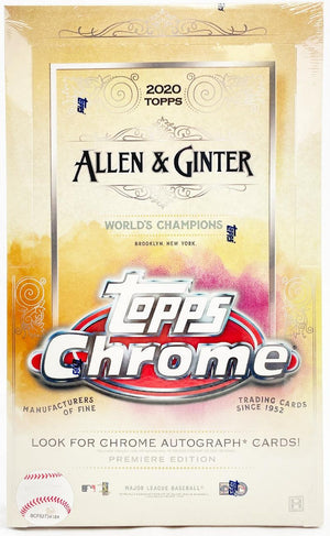 Topps 2020 Baseball Allen & Ginter Chrome Hobby Box (18 Packs)