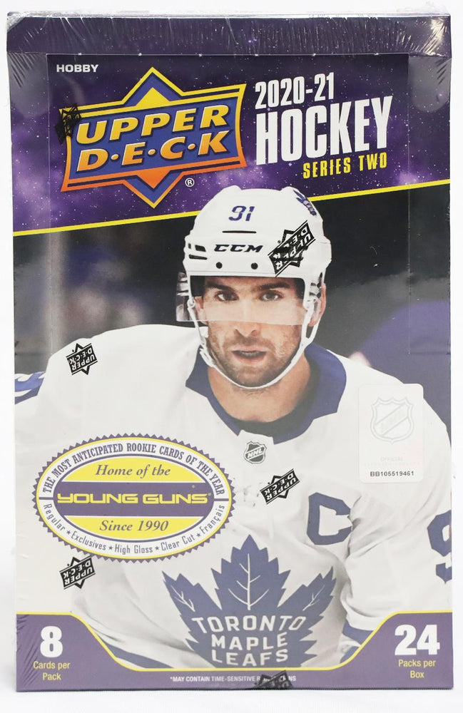
                
                    Load image into Gallery viewer, Upper Deck 2020-21 Hockey Series Two Hobby Box (24 Packs)
                
            
