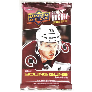 Upper Deck 2020-21 Hockey Extended Series Hobby Pack (8 Cards)