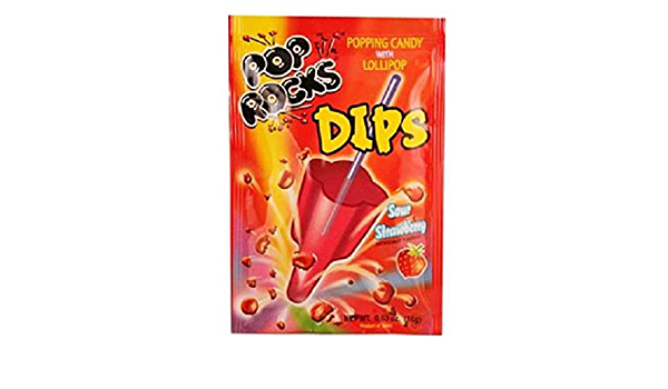 Pop Rocks Dips Popping Candy & Lollipop Pack (.63 Ounces)