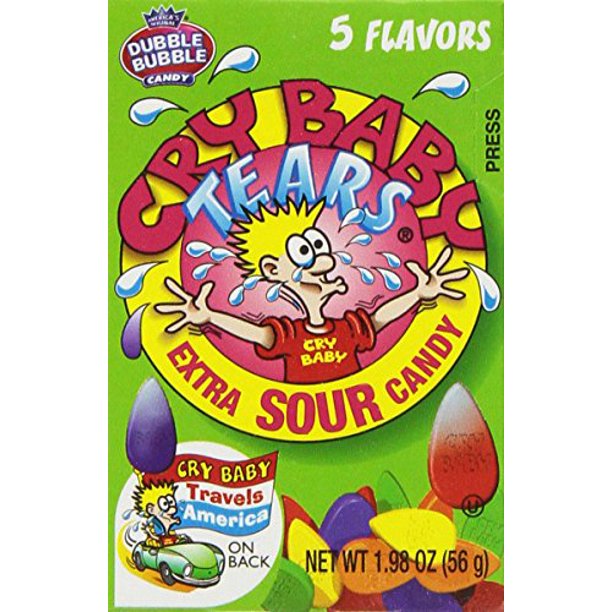 Crybaby Tears Extra Sour Hard Candy (1.98 Ounces)