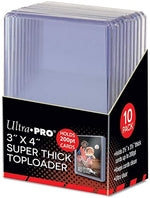 Ultra Pro 3" X 4" Super Thick Top Loaders Holds 200 Pt Cards (10 Pack)