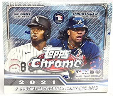 Topps Chrome 2021 Baseball Jumbo Box (12 Packs)