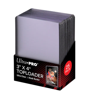 Ultra Pro 3" X 4" Top Loaders Black Border (25 count)