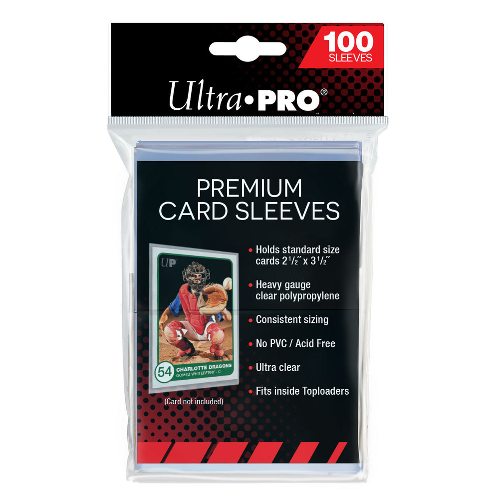 
                
                    Load image into Gallery viewer, Ultra Pro Clear Premium Card Sleeves (100 Sleeves)
                
            