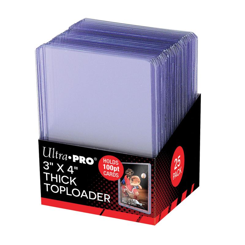 Ultra Pro 3" X 4" Thick Top Loaders (100 pt)