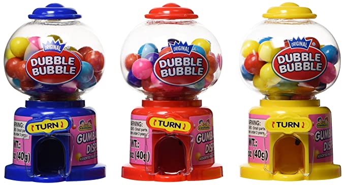 
                
                    Load image into Gallery viewer, Dubble Bubble Plastic Gumball Dispenser (1.41 Ounces)
                
            