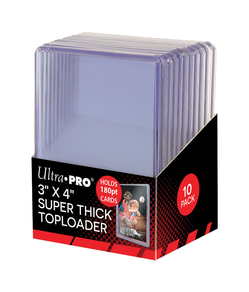 
                
                    Load image into Gallery viewer, Ultra Pro 3&amp;quot; X 4&amp;quot; Super Thick Top Loaders (180 pt)
                
            
