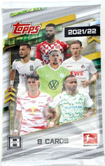 Topps 2021-22 Soccer Bundesliga Hobby Pack (8 Cards)