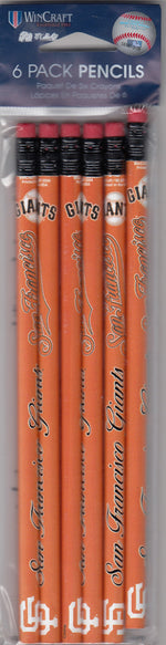 San Francisco Giants 6-Pack Pencils