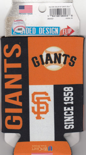 San Francisco Giants Can Cooler 2-sided design