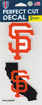 San Francisco Giants Perfect Cut Decal 2-Pack