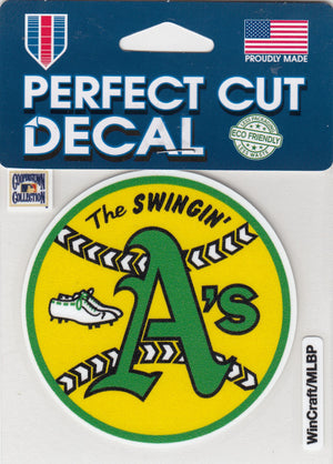 Oakland A's Cooperstown Collection Perfect Cut Decal